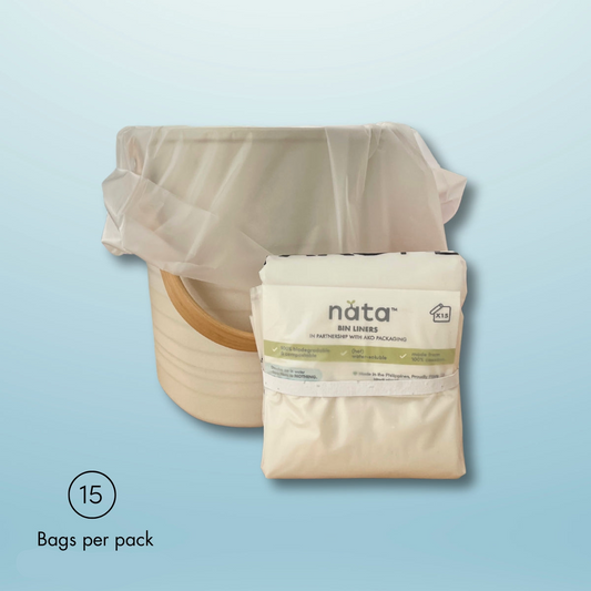 Nata Compost Bamboo Bin + Liners