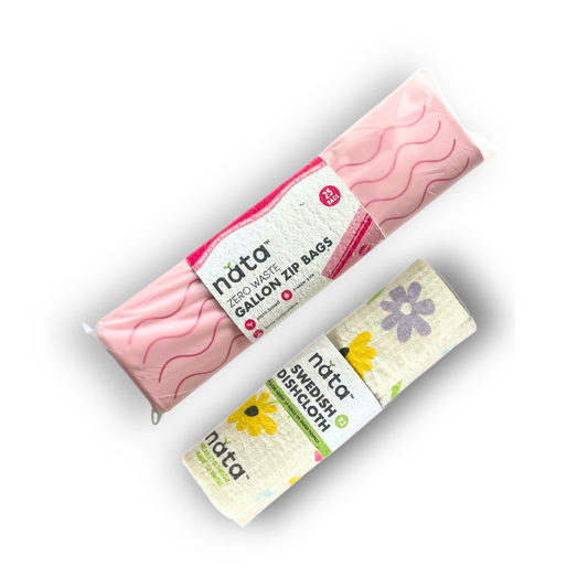 Two packages of 'nata' brand products on a white background