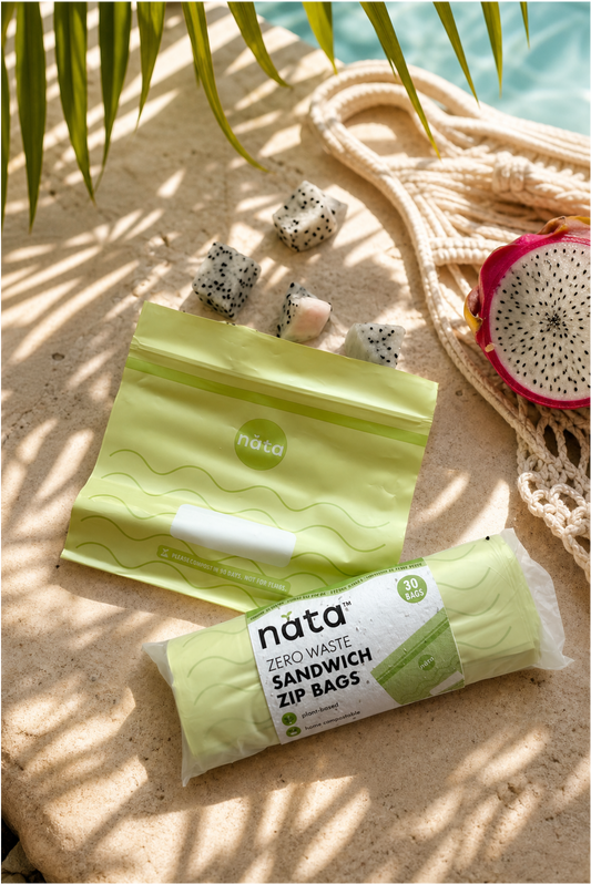 Nata Zero Waste Sandwich Zip Bags