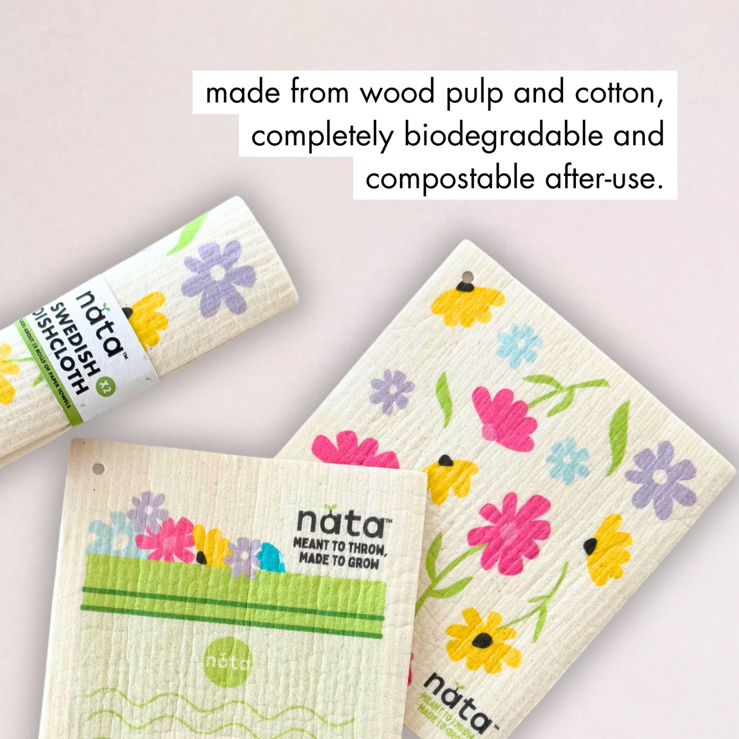 Nata Swedish Dish Cloths (Pack of 2)