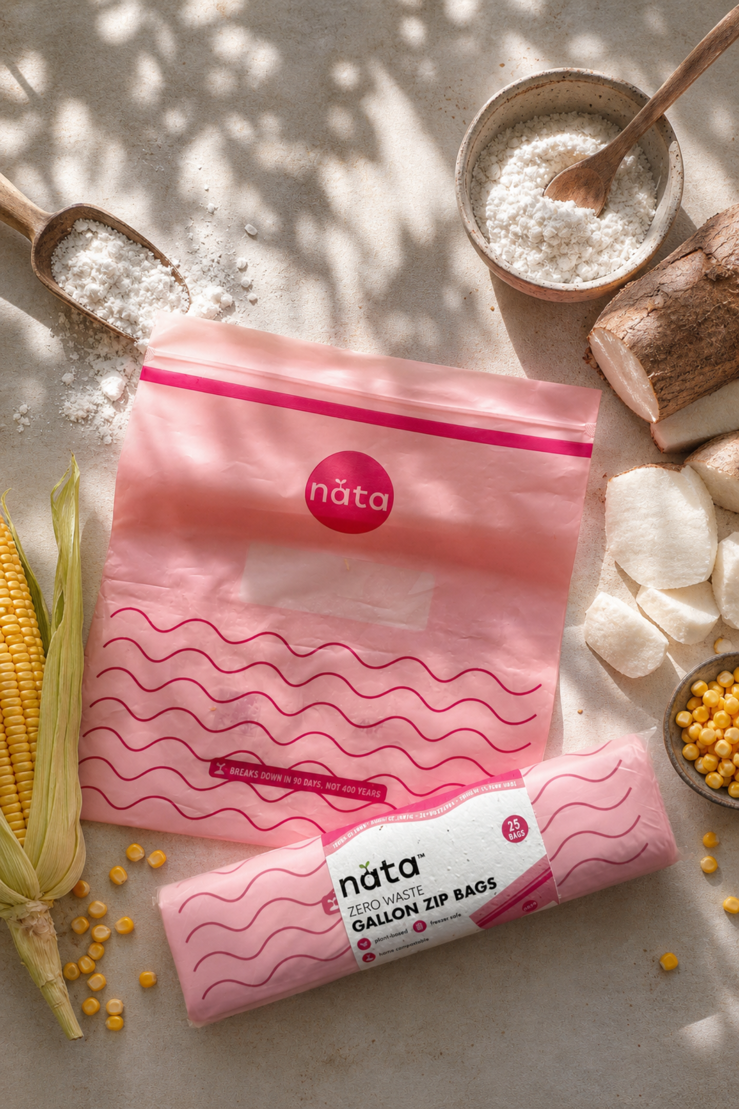 Nata Zero Waste Gallon Zip Bags