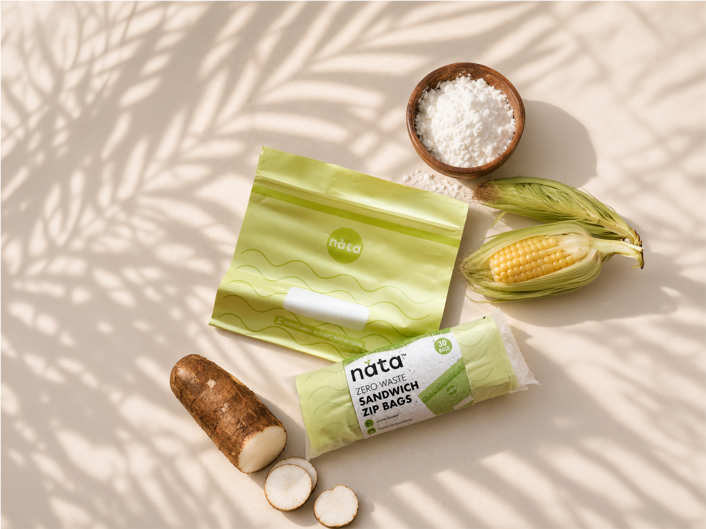 Nata Zero Waste Sandwich Zip Bags